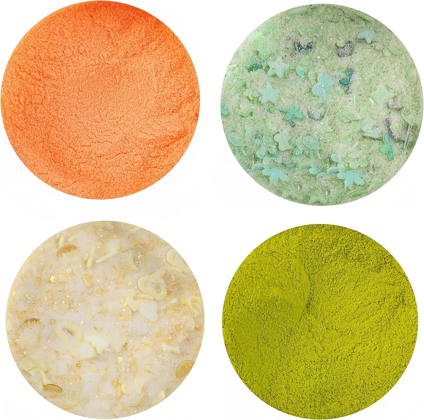 Acrylic Powder Set - 14 Colors Glitter Nail Sequins & Holographic Shapes for Professional Nail Art