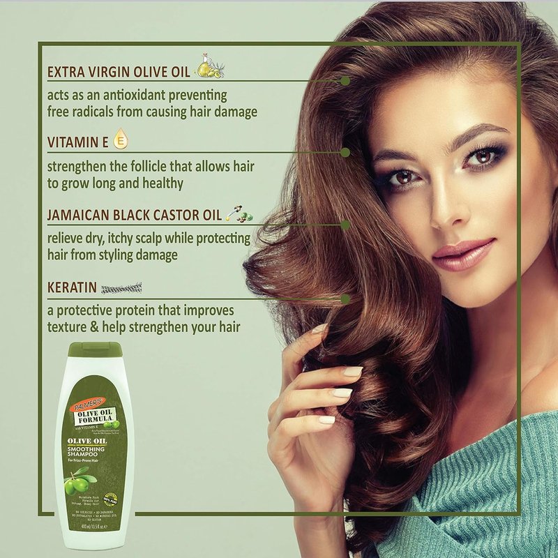 Palmer's Olive Oil Smoothing Shampoo - Nourishing Formula for Frizz Control | 13.5 Ounce