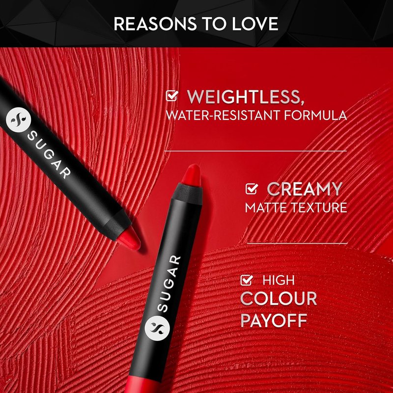 SUGAR Cosmetics Matte Crayon Lipstick - Long-Lasting 8+ Hours | 2.8g in Buffy Summers Shade