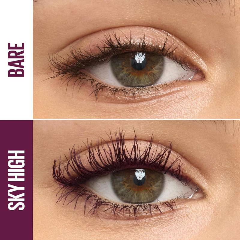 Maybelline Lash Sensational Sky High Mascara - Volumizing & Lengthening Formula | Burgundy Haze, 1 Count
