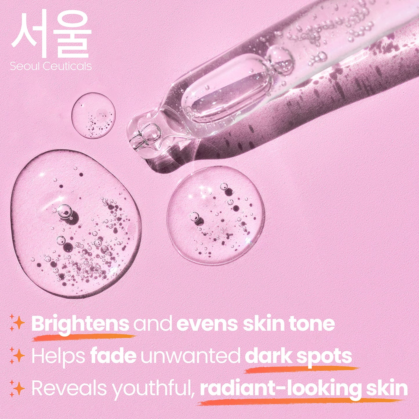 SeoulCeuticals Kojic Acid Serum + Snail Mucin Cream - Korean Anti Aging Skincare Set