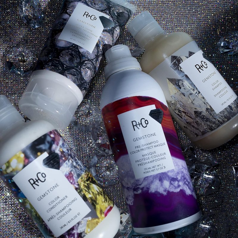 R+Co Gemstone Ultra Shine Glossing Treatment - 147 ml | High-Gloss Hair Serum for Shine and Smoothness