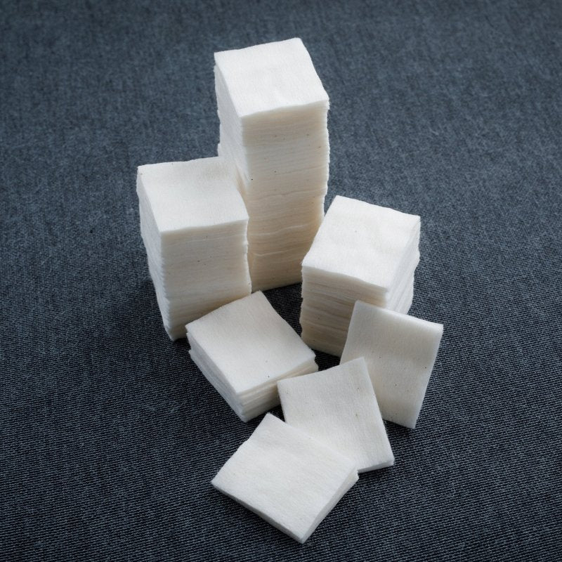 Japanese Organic Cotton Pads 100 Pieces 100% Organic Unbleached [Made in Japan] (4 Packs)