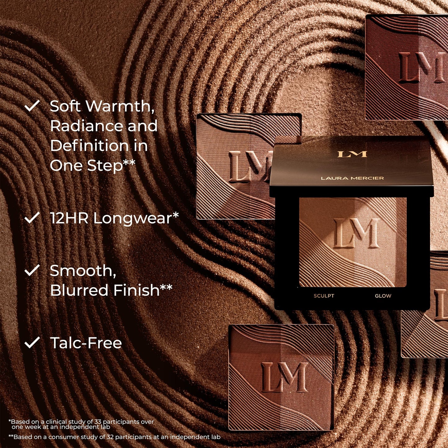 Laura Mercier Bronze Color Infusion, 12HR Long Wear, Talc-Free Bronzer Powder, Skin-Smoothing, Lightweight and Breathable, Natural Glow, Blurred Finish