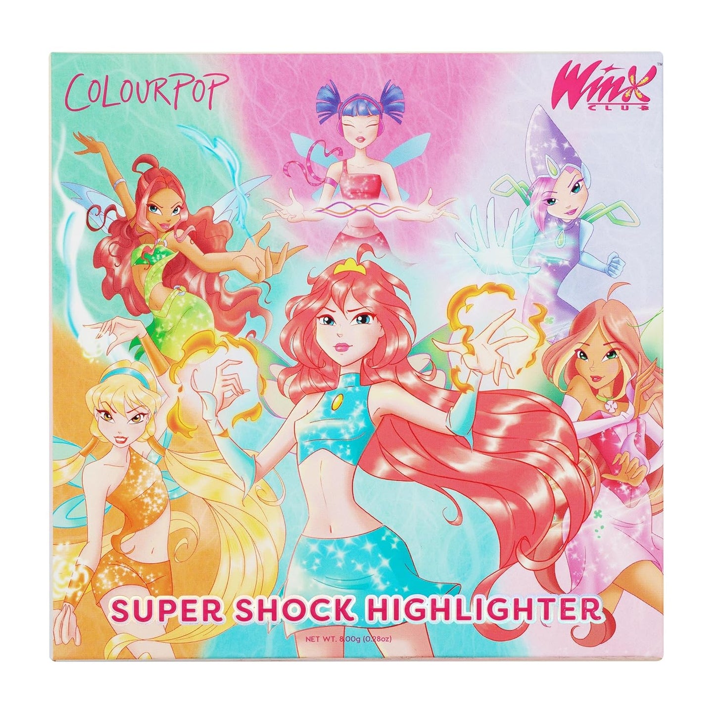 ColourPop Winx Club Super Shock Highlighter - High-Pigment Crème-Powder Face Makeup | Buildable & Blendable Magix Gem (0.15 oz)