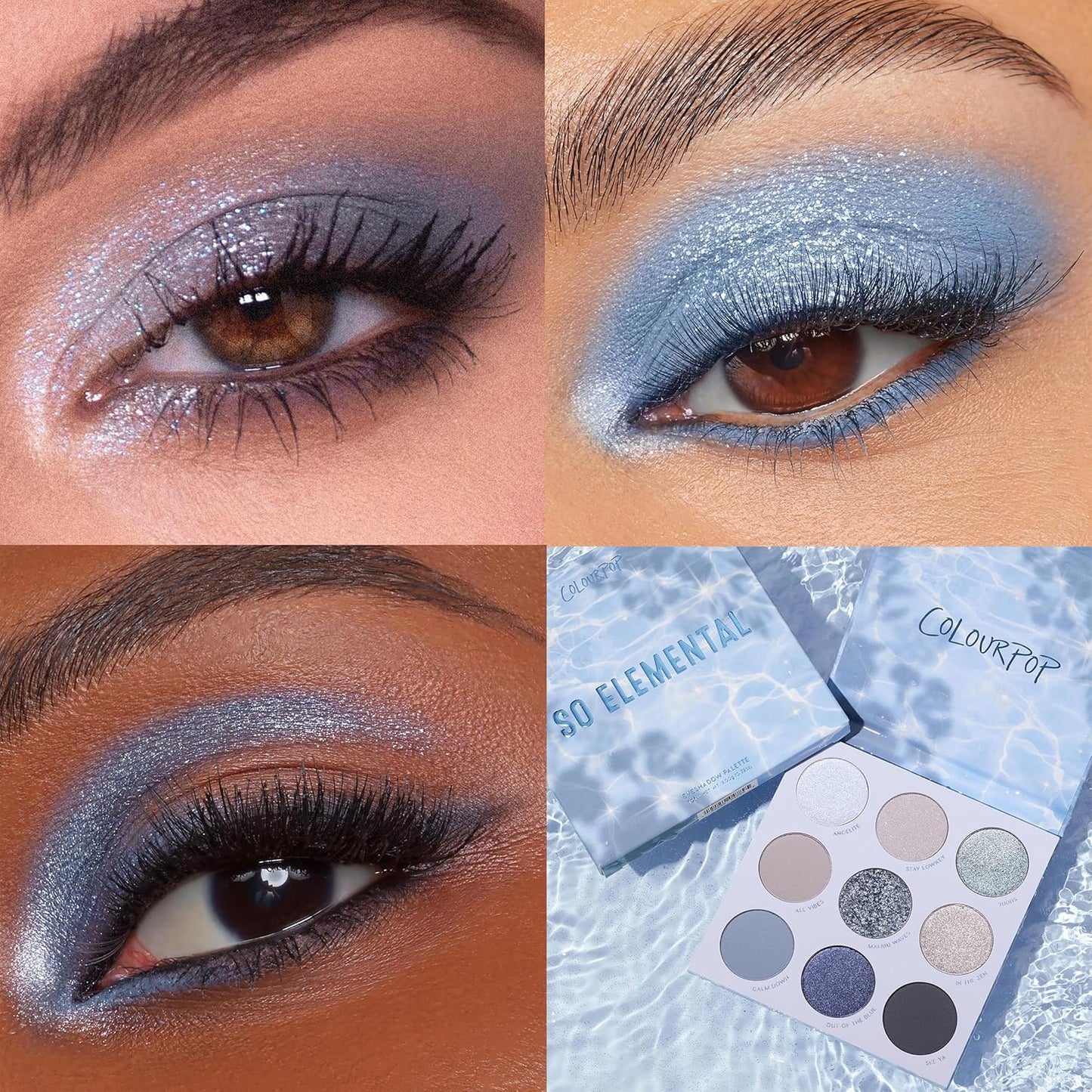ColourPop Earth Tones Palettes Bundle - High-Pigment Eye Makeup with Matte & Metallic Finishes | Sage the Day & So Elemental (0.3 oz Each)