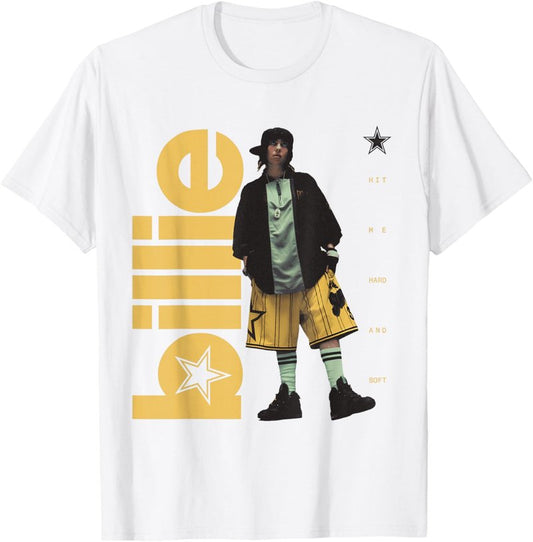 Billie Eilish Photo T-Shirt - HIT ME Hard and Soft Design | Unisex, Soft Cotton, Various Sizes