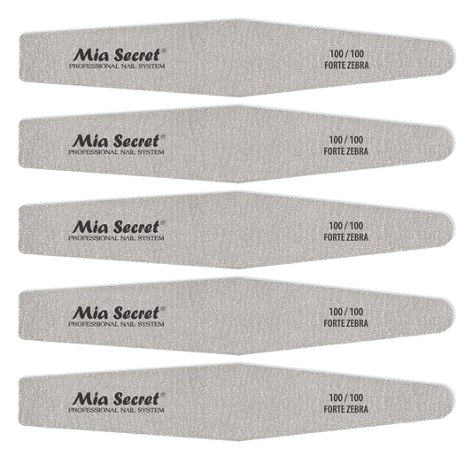 Mia Secret Forte Zebra Diamond Nail File (Pink Center, 5)